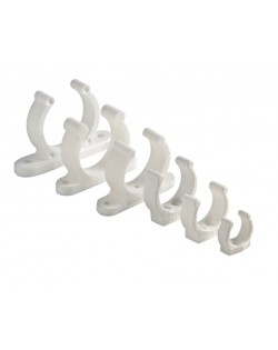 Clip in plastica fermaremi/fermamanici BIANCO